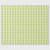 Lemons Muster Geschenkpapier (Flach)