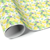 Lemons Muster Geschenkpapier (Rolleneckpunkt)