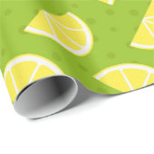 Lemons Muster Geschenkpapier (Rolleneckpunkt)