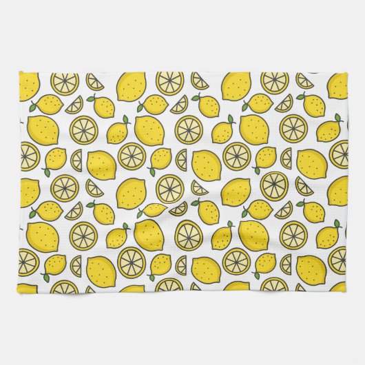 Lemons Muster Geschirrtuch (Horizontal)