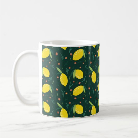 Lemons Muster Kaffeetasse (Links)