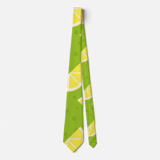 Lemons Muster Krawatte (Vorderseite)