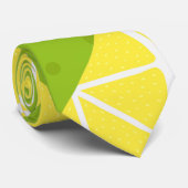 Lemons Muster Krawatte (Gerollt)