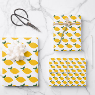 Lemons Muster Niedlich CUSTOM Brautparty Geburtsta Geschenkpapier Set
