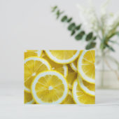 Lemons Nah-up Foto Postkarte (Stehend Vorderseite)