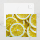 Lemons Nah-up Foto Postkarte (Vorne/Hinten)