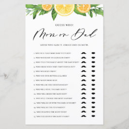 Lemons & Orangen Mama oder Vater sagte er sagte, s