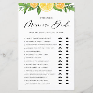 Lemons & Orangen Mama oder Vater sagte er sagte, s