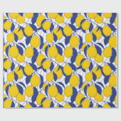 Lemons Pattern Geschenkpapier (Flach)
