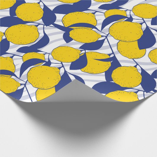 Lemons Pattern Geschenkpapier (Ecke)