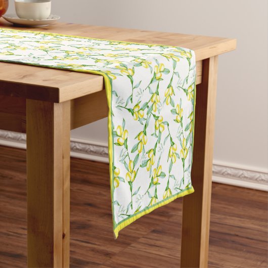 Lemons pattern short table runner kurzer tischläufer (Beispiel)
