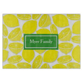 Lemons Personalisiert Glass Cutting Board Schneidebrett (Vorderseite)