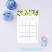 Lemons Pink Brautparty Bingo Game Card Flyer (Einzeln)