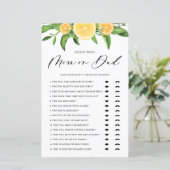 Lemons raten, wer Mama oder Vater Baby Showspiel (Stehend Vorderseite)