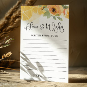 Lemons Ratgeber und wünscht Brautparty Game Card Einladung