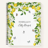 Lemons Rezept Notizblock (Vorderseite)