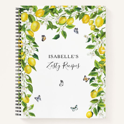 Lemons Rezept Notizblock (Vorderseite)
