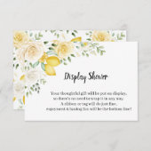 Lemons&Rose Brautparty-Einschließungskarte anzeige Begleitkarte (Vorne/Hinten)