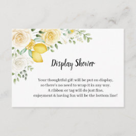 Lemons&Rose Brautparty-Einschließungskarte anzeige Begleitkarte