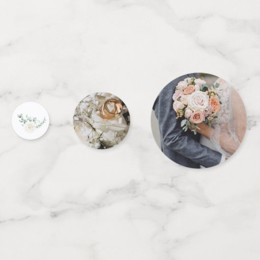 Lemons & Rose Hochzeitsempfang Confetti Konfetti (Rückseiten)