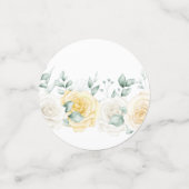 Lemons & Rose Hochzeitsempfang Confetti Konfetti (Klein Vorderseite)