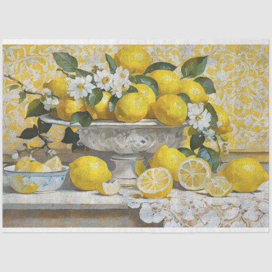 Lemons Rustikales Bauernhaus Seidenpapier (Vorderseite)