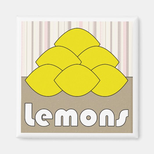 Lemons Series 3 Square Magnet (Vorne)