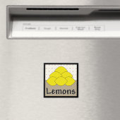 Lemons Series 4 Square Magnet (In Situ (Geschirrspüler))