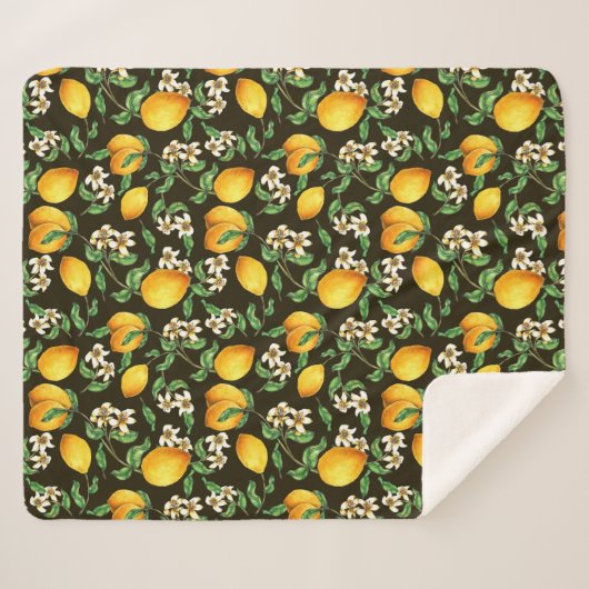 Lemons Sherpa Blanket Sherpadecke (Vorderseite (Horizontal))