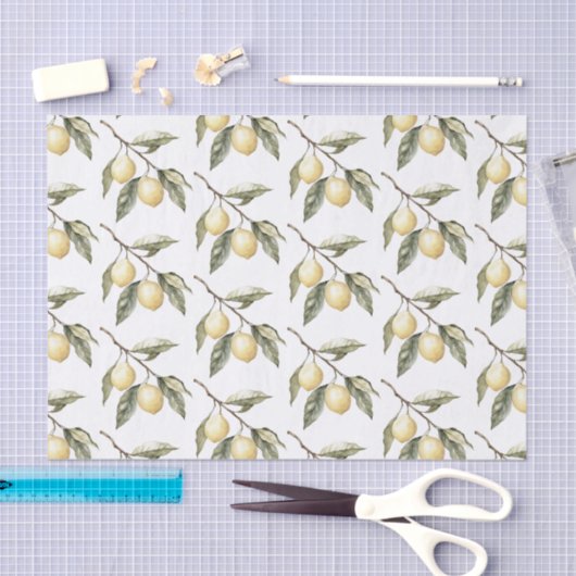 Lemons Sicily Birthday Seidenpapier (Handwerk)