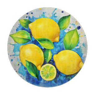 Lemons Splash of Color Schneidebrett