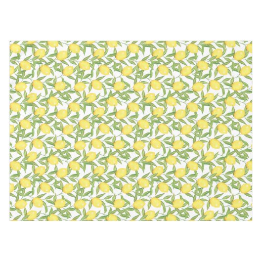 Lemons Tablecloth Tischdecke (Vorderseite (Horizontal))