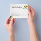 Lemons teilen sich eine Date Ideo Shower Game-Kart Flyer (Gruppe)