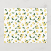 Lemons Time Capsul Ratschläge für eine Karte (Hinten)