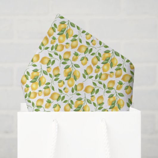 Lemons Tissue Paper Seidenpapier (Geschenk Tasche)