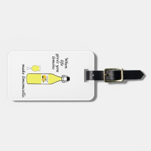 Lemons to Limoncello Gepäckanhänger (Vorderseite horizontal)