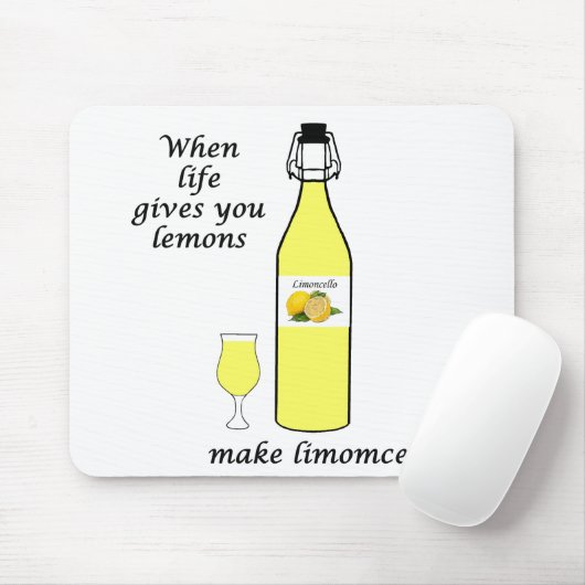 Lemons to Limoncello Mousepad (Mit Mouse)