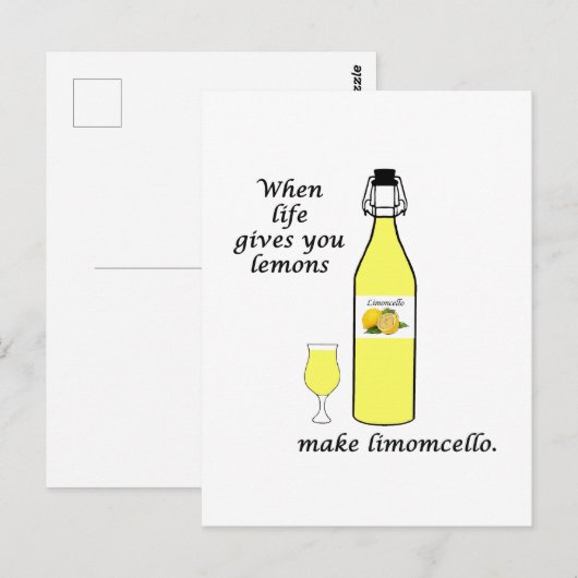 Lemons to Limoncello Postkarte (Vorne/Hinten)