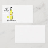 Lemons to Limoncello Visitenkarte (Vorne/Hinten)