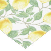 Lemons und Blätter Design Tablecloth Tischdecke (Schrägansicht)
