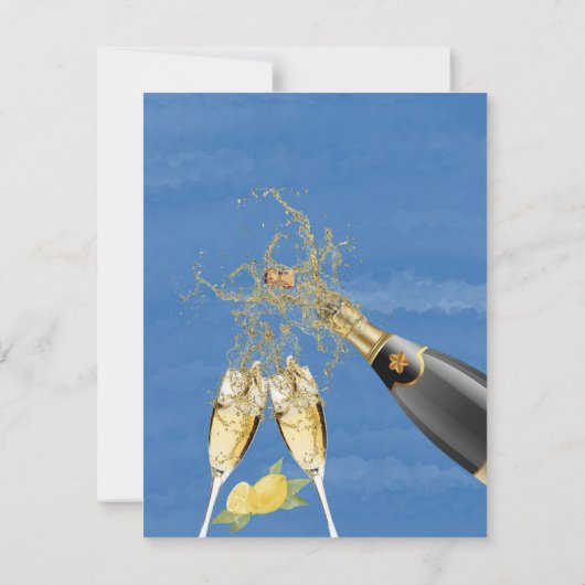 Lemons und Brunch & Bubbly Einladung (Rückseite)