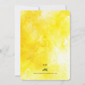 Lemons und Lemonade-Einladung zur Hochzeit Einladung (Rückseite)