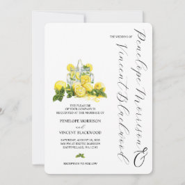 Lemons und Lemonade-Einladung zur Hochzeit Einladung