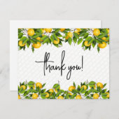 Lemons Vielen Dank Mitteilungskarte (Vorne/Hinten)