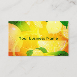 Lemons Visitenkarte Papier