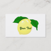Lemons-Visitenkarte Visitenkarte (Rückseite)