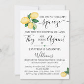 Lemons Vow Renewal Jahrestag Hochzeit Einladung (Vorderseite)