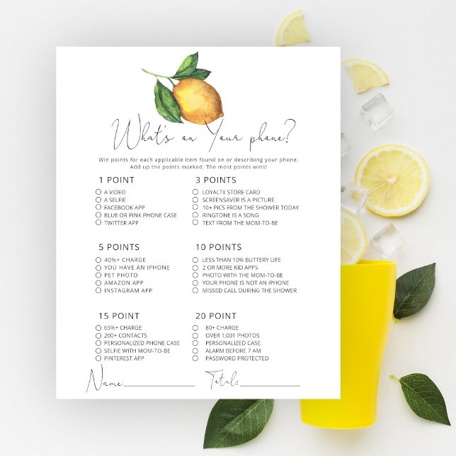 Lemons Was ist in deinem Handyspiel? (Von Creator hochgeladen)