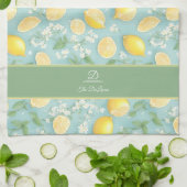 Lemons Wasserfarbenminze, benutzerdefinierter Name Geschirrtuch (Gefaltet)