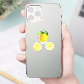 Lemons Watercolor Citrus Aufkleber (Telefon)